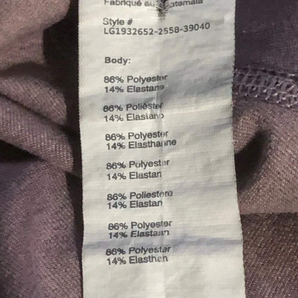 Fabletics Leggings Women's Medium Camo Print Lavender Green Athletic - Picture 3 of 6
